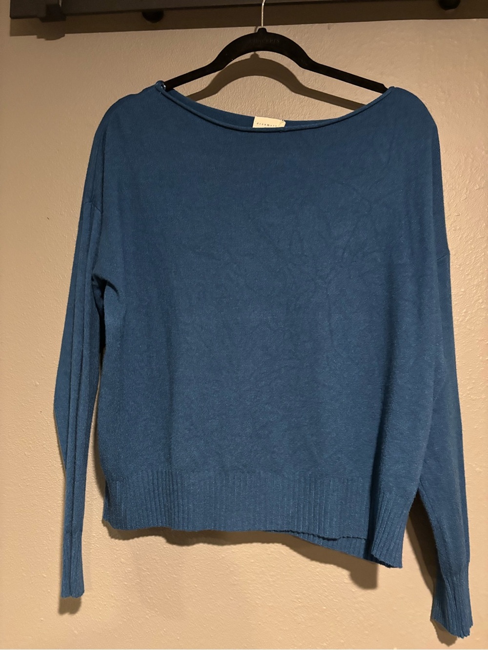 Dreamers Blue Boatneck Lightweight Sweater